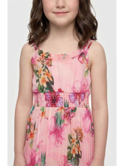 chiffon sl dress pleated dress GUESS | J6GK11 WA2T0P9LB